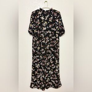 ASOS Black Floral Jumpsuit